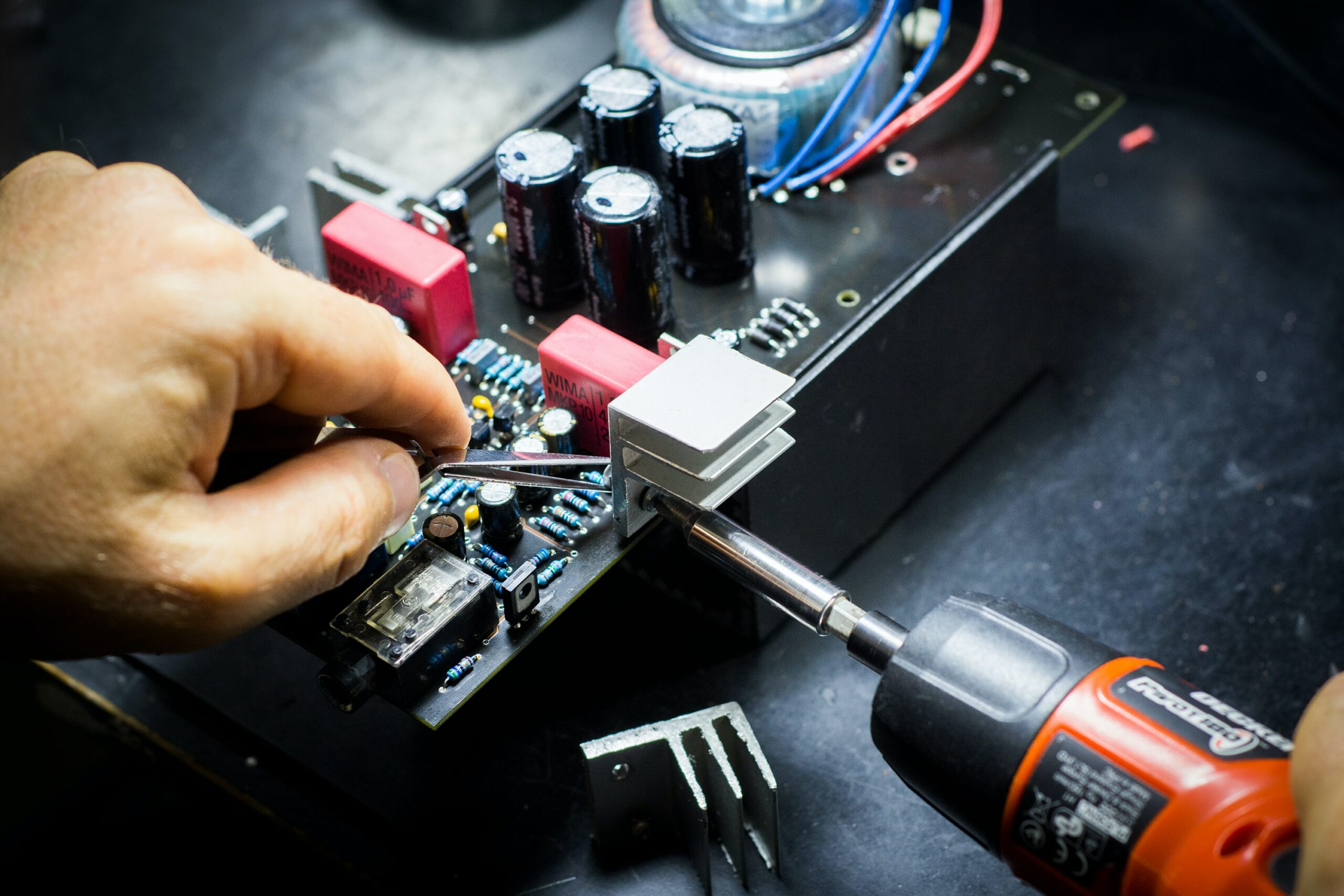 image of repairing electronics