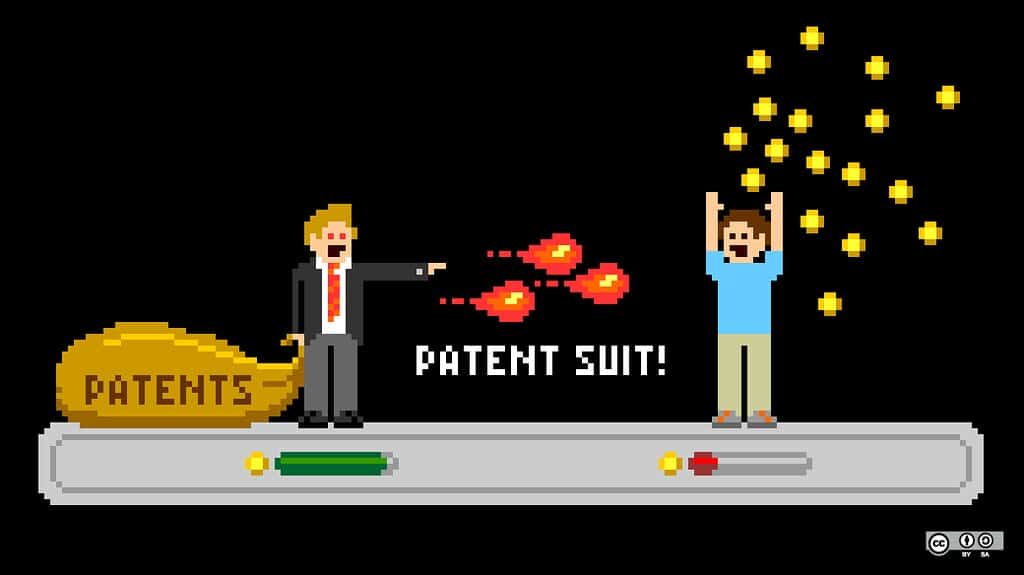 "The huge societal costs of NPE software patent lawsuits" by opensourceway is marked with CC BY-SA 2.0.